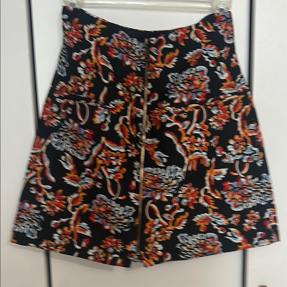 Zara Woman Black Multicolor Skirt